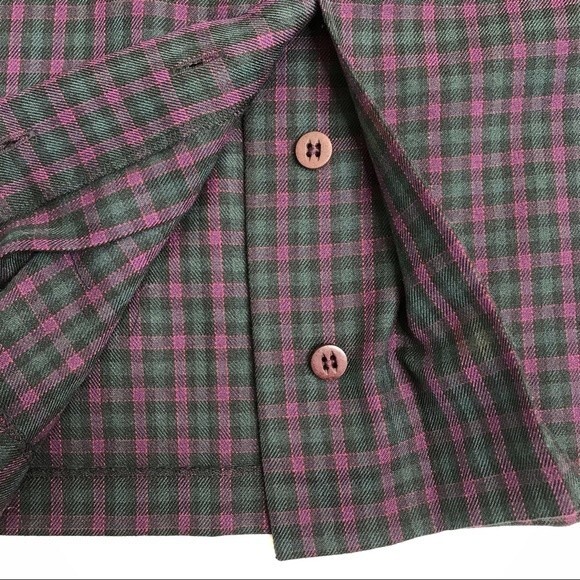 That's Me Vintage Deadstock Plaid Skirt Purple Green Black Women's Size 7/8 - Picture 9 of 16